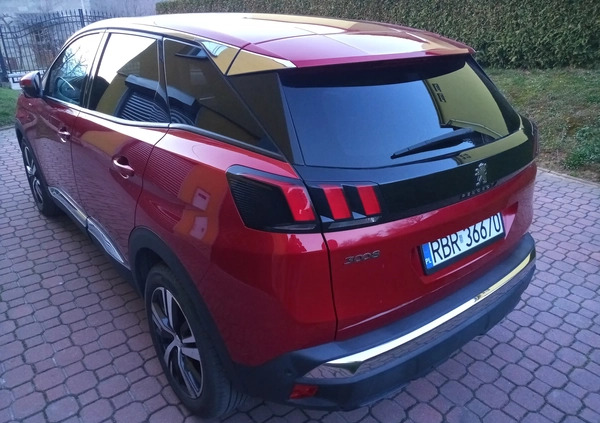 Peugeot 3008 cena 88000 przebieg: 52000, rok produkcji 2018 z Brzozów małe 106